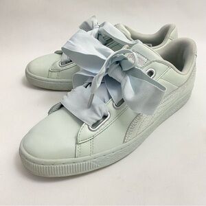Puma Basket Heart Oceanaire Low Top Women’s Sneakers Trainers 9.5 Thick Lace
